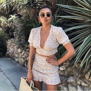 Floral Matching Skirt Set